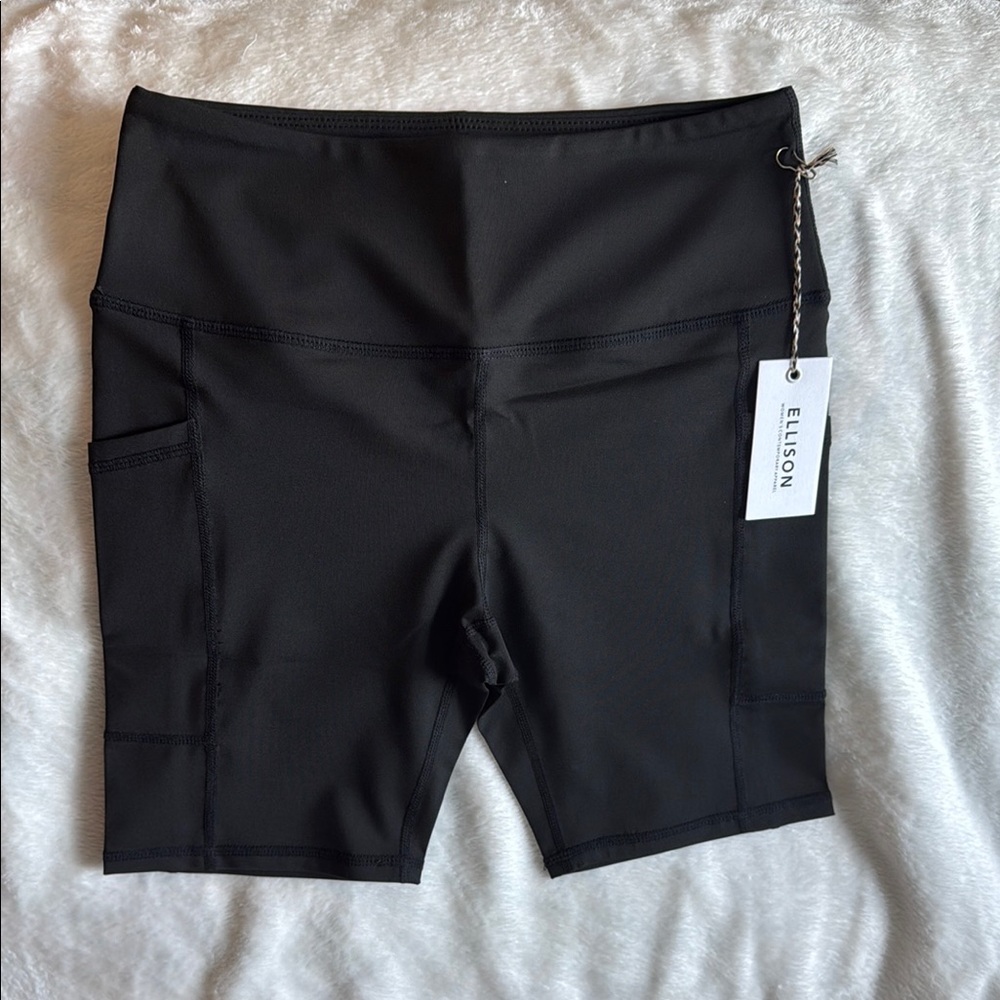 Ellison Women's Black Biker Shorts